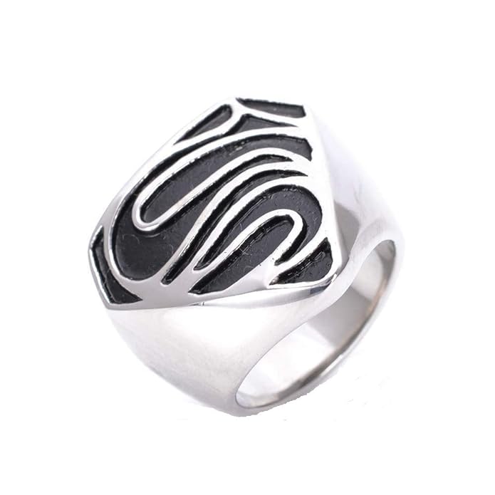 Superman Logo Signet Ring for Men - Image 5