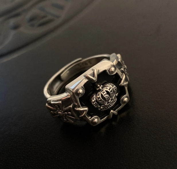 Emperor Crown Ring for Men - Adjustable - Image 5
